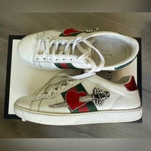 Used Gucci Ace Sneakers size 35 (US 5.5) with box & dust bags
